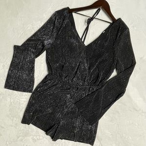 Black & Silver Romper - Super Fun!